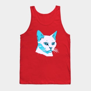 Vaporwave Cat Tank Top